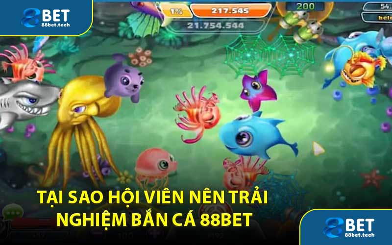 Tại sao hội viên nên trải nghiệm bắn cá 88BET